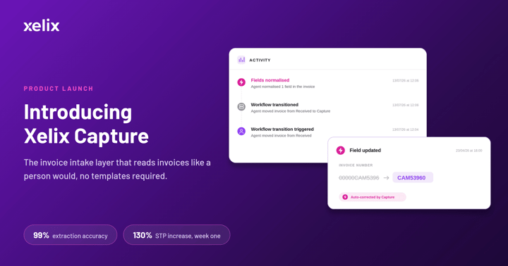  Introducing Xelix Capture: AI invoice intake for accounts payable